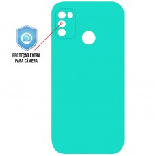 Capa para Motorola Moto G50 4G - Silicone Case Azul Claro